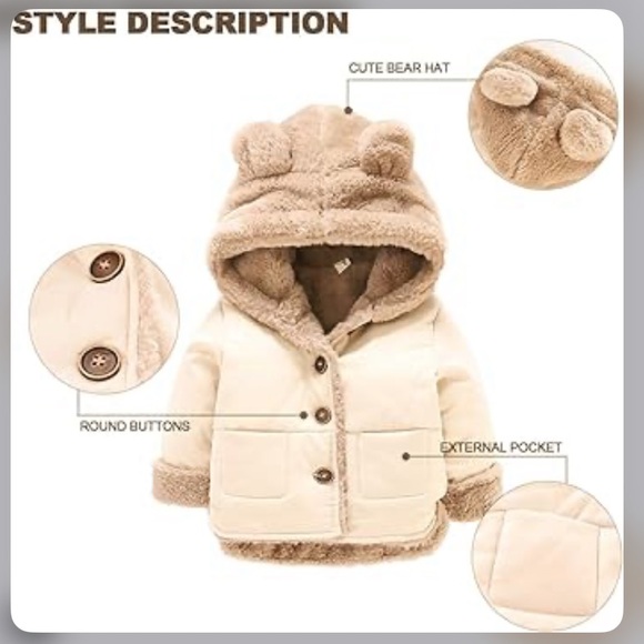 Ninky Nonk || Toddler Warm Winter Faux Fur Lined Jacket - Picture 7 of 10